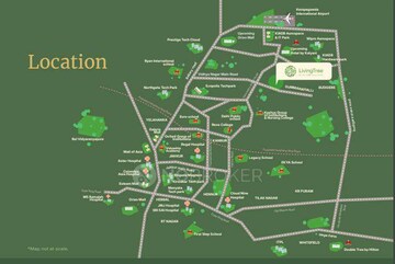 2 BHK Apartment – Map Location View at Kalyani Living Tree, Bagaluru  - for Sale