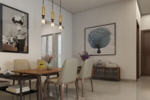 Living Room in 2 BHK Apartment at Adarsh Park Heights, Varthur Road – for Sale