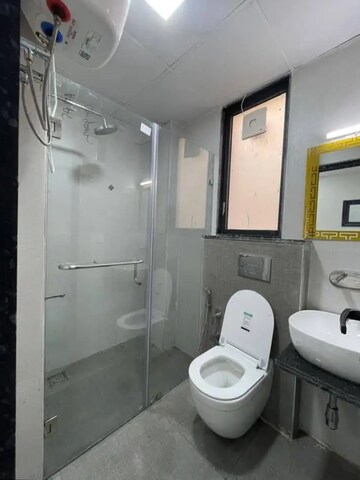 Bathroom in 1 BHK Builder Floor at Saket – for Rent