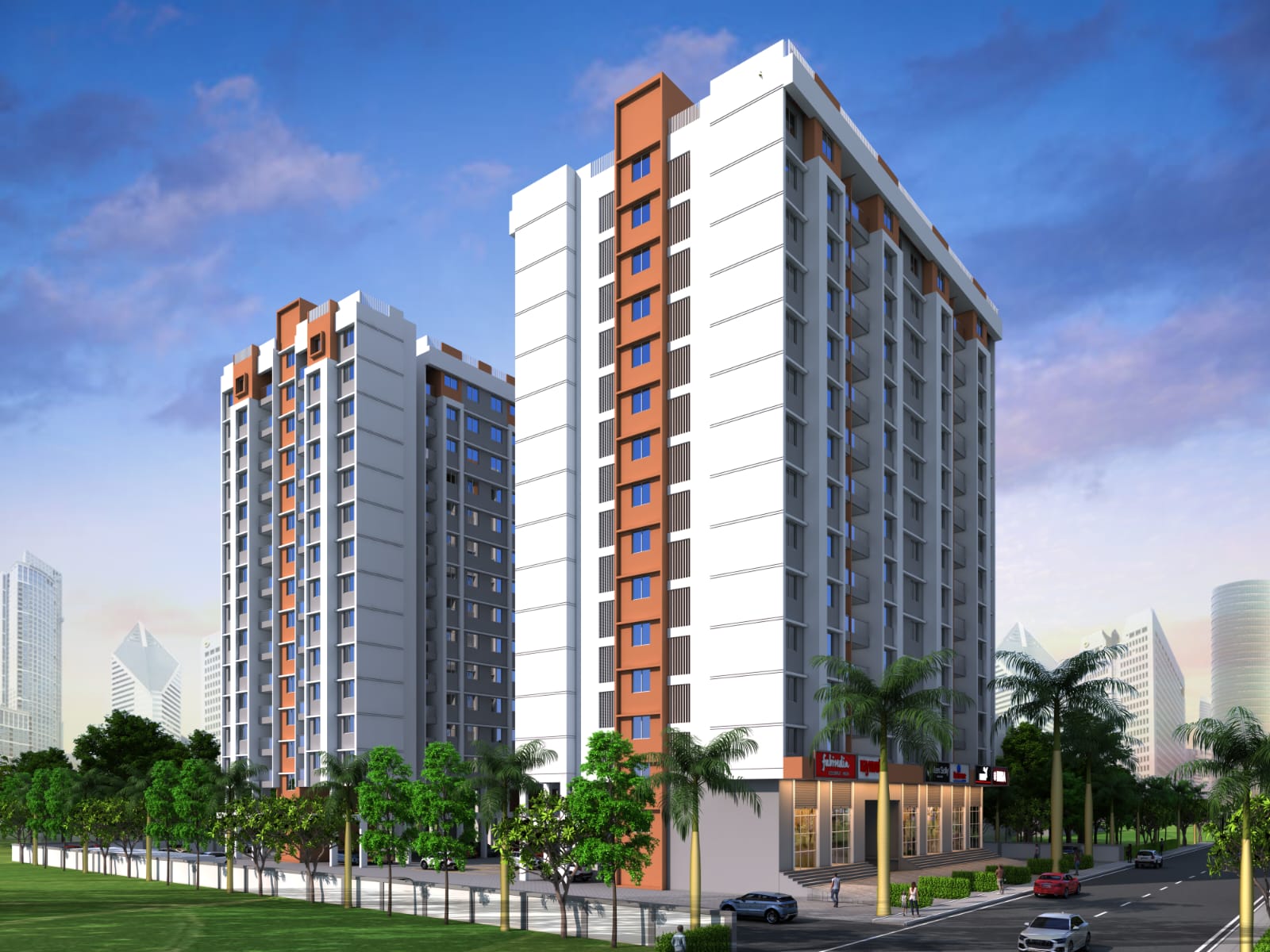 2 BHK + Study Room Apartment For Sale in Aksha Vrundavan