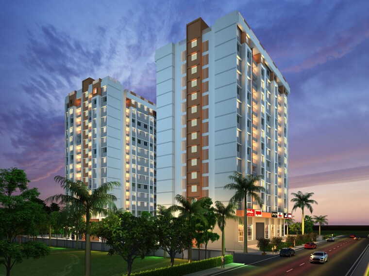 Exterior View, aksha-vrundavan 2 Bedroom 695 Sq.Ft. Apartment In Chikhali Pune 8624550