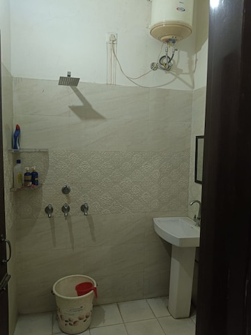 Bathroom in 3 BHK Builder Floor at Dhakoli – for Rent