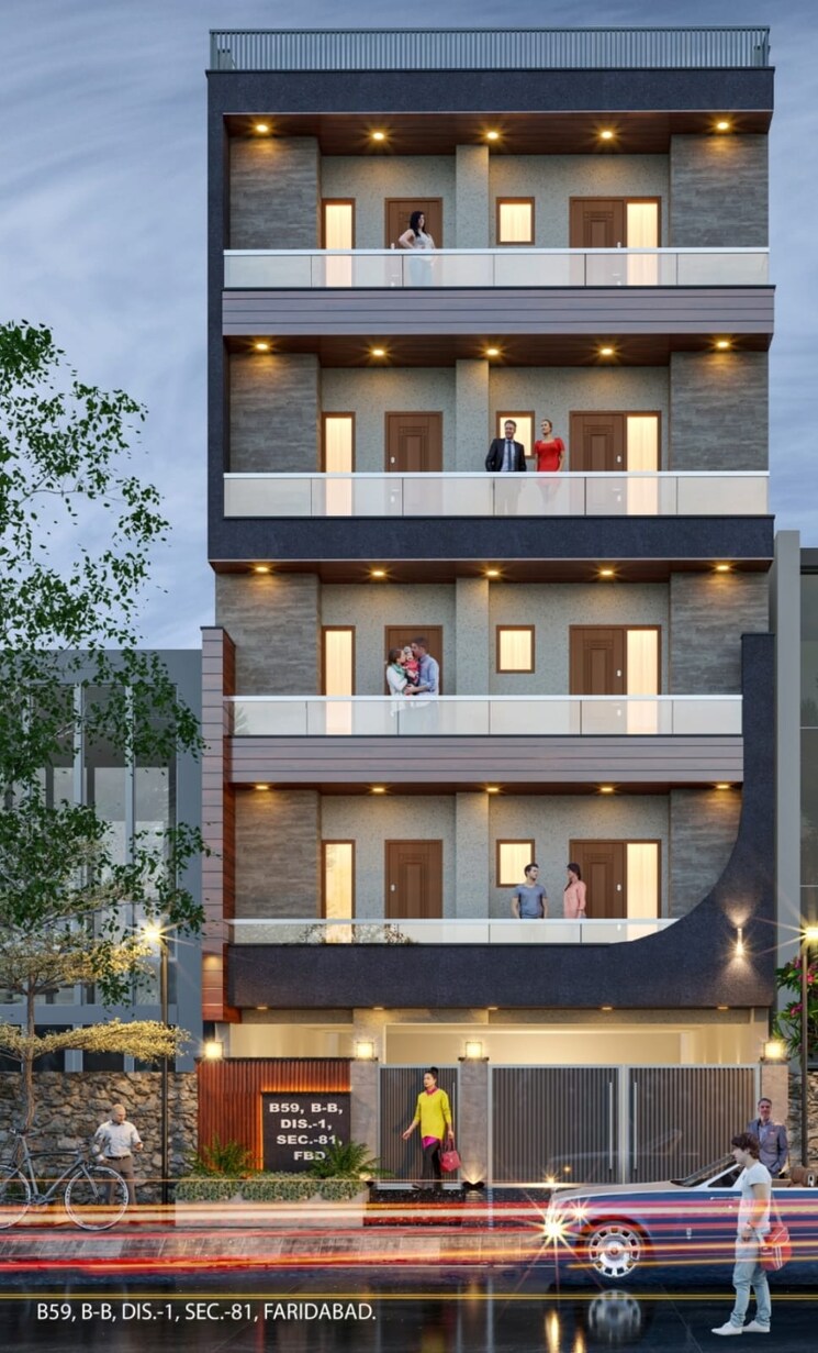 Exterior View, bptp-district 3 Bedroom 1350 Sq.Ft. Builder Floor In Sector 81 Faridabad 8624861