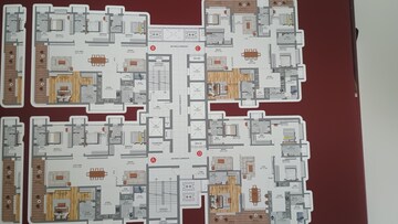 Floor Plan in 4 BHK Apartment at Raghava Cinq, Financial District – for Sale