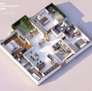 Floor Plan in 3 BHK Apartment at Amogaya Adorit, Katamnallur – for Sale