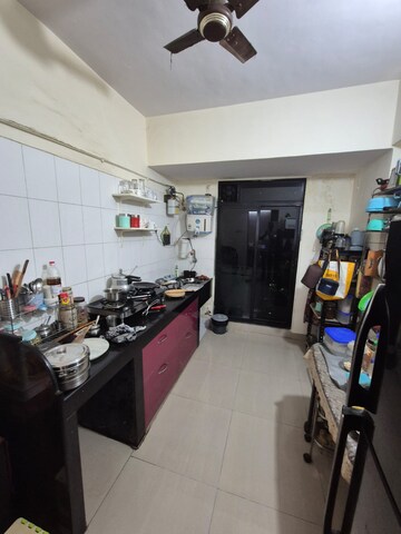 Kitchen in 1 BHK Apartment at Mahavir Heights Ghansoli, Ghansoli – for Rent