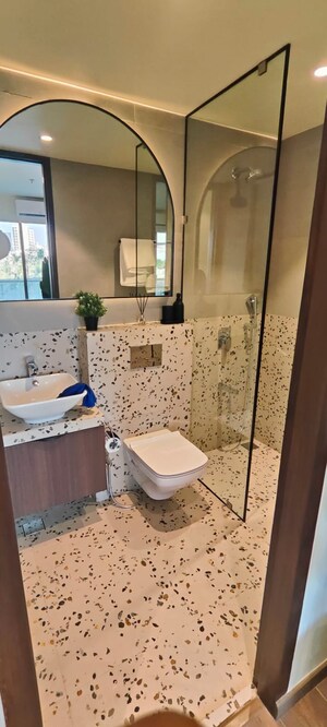 Bathroom in 2 BHK Apartment at Naman Habitat, Andheri West – for Sale