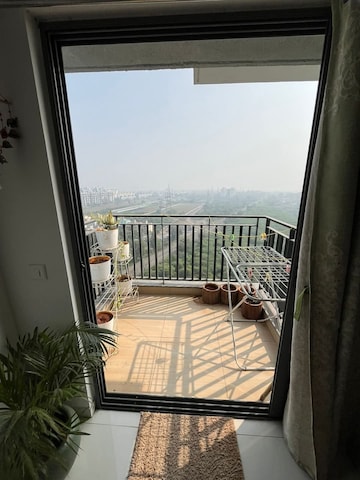Balcony in 2 BHK Apartment at Amanora Gold Towers, Hadapsar – for Rent