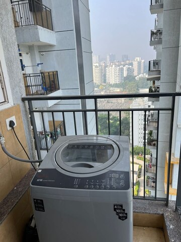 Balcony in 2 BHK Apartment at Amanora Gold Towers, Hadapsar – for Rent