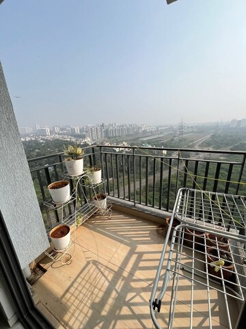 Balcony in 2 BHK Apartment at Amanora Gold Towers, Hadapsar – for Rent
