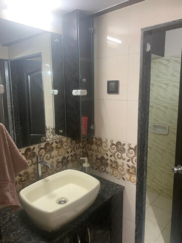 Bathroom in 1 BHK Apartment at Vijay Park, Kasarvadavali – for Rent