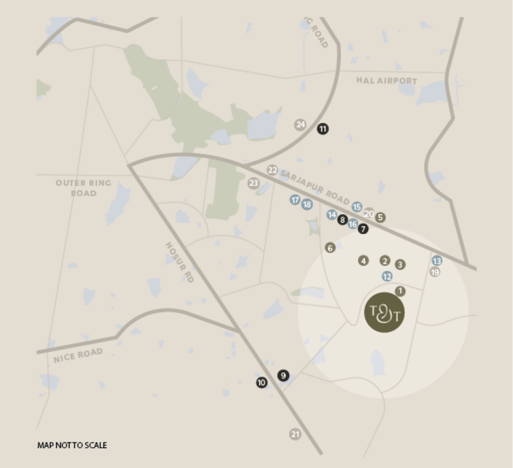 Map Location, assetz-trees-and-tandem 3 Bedroom 1885 Sq.Ft. Apartment In Dommasandra Bangalore 8626691