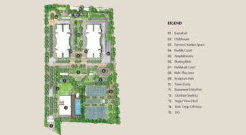 Master Plan in 3 BHK Apartment at Assetz Trees And Tandem, Dommasandra – for Sale