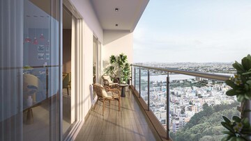 Balcony in 3 BHK Apartment at Mahindra Newhaven, Singasandra – for Sale