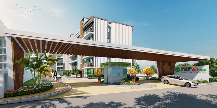 Exterior View, signature-global-daxin-vistas 3 Bedroom 1330 Sq.Ft. Builder Floor In Bhondsi Gurgaon 8627417