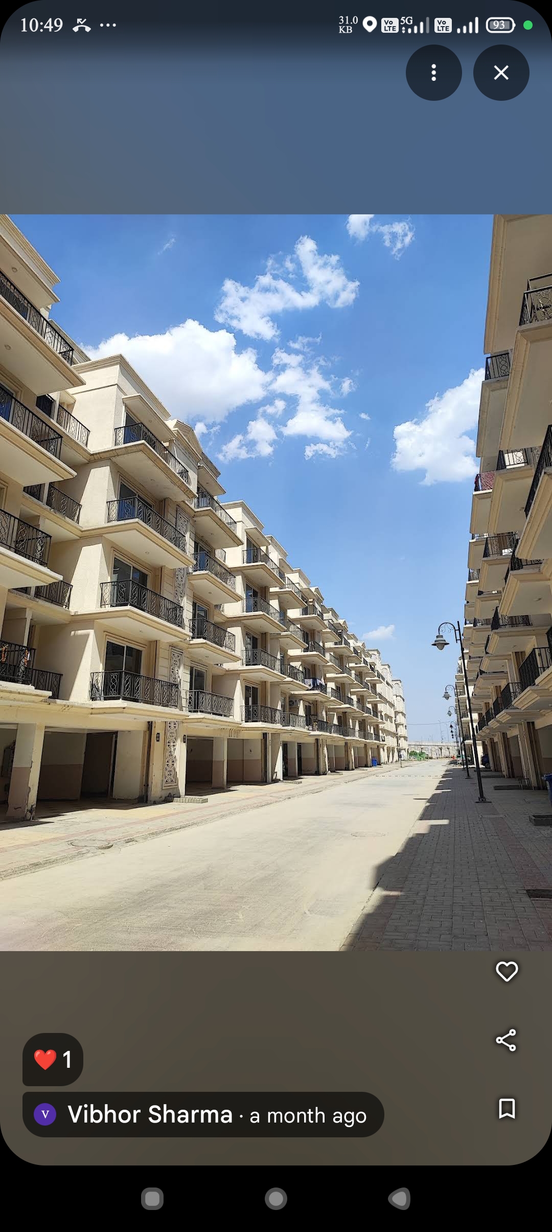 3 BHK 1120 Sq.Ft. Builder Floor in Signature Global Park 4 and 5