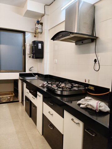 Kitchen in 3 BHK Apartment at Sagar Avenue, Santacruz East – for Rent