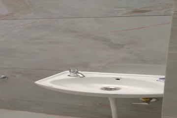 Bathroom in 2 BHK Apartment at Lodha Vista, Lower Parel – for Rent