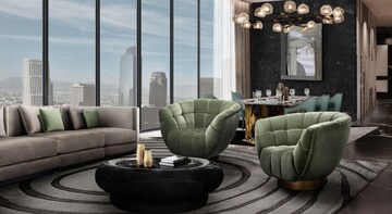Living Room in 3 BHK Apartment at Lodha Marquise, Worli – for Sale