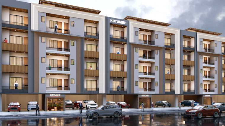 Exterior View, upsidc site c 2 Bedroom 1000 Sq.Ft. Builder Floor In Upsidc Site C Greater Noida 8628478