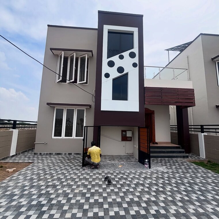Exterior View, panjappur 2.5 Bedroom 1400 Sq.Ft. Villa In Panjappur Trichy 8629378