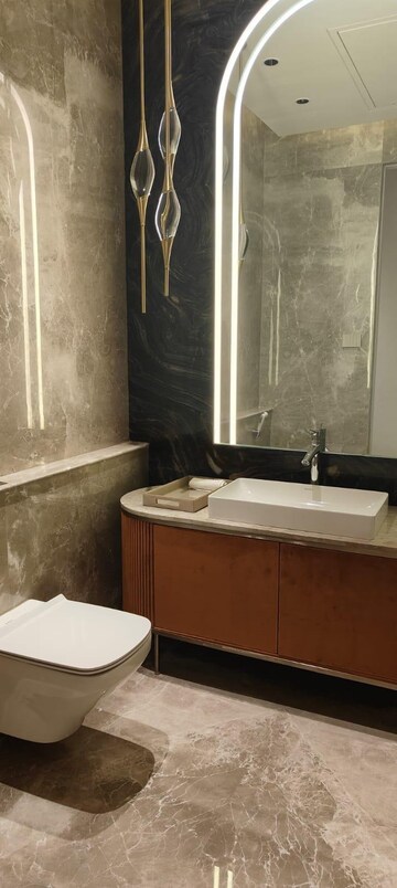 Bathroom in 5 BHK Apartment at Lodha The Park, Worli – for Rent