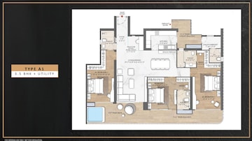 Floor Plan in 3.5 BHK Apartment at Smart World The Edition, Sector 66 – for Sale