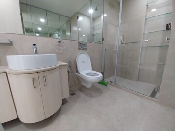Bathroom in 3 BHK Apartment at Lodha World View, Worli – for Rent