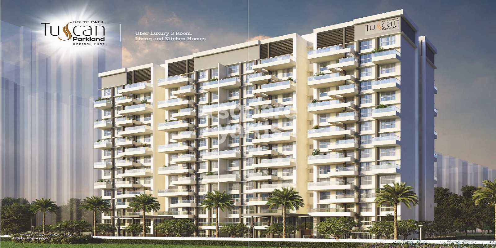 3 BHK + Servant Room Apartment For Sale in Kolte Patil Tuscan Parkland