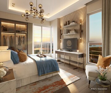 Living Room in 2 BHK Apartment at Piramal Vaikunth, Balkum Pada – for Sale
