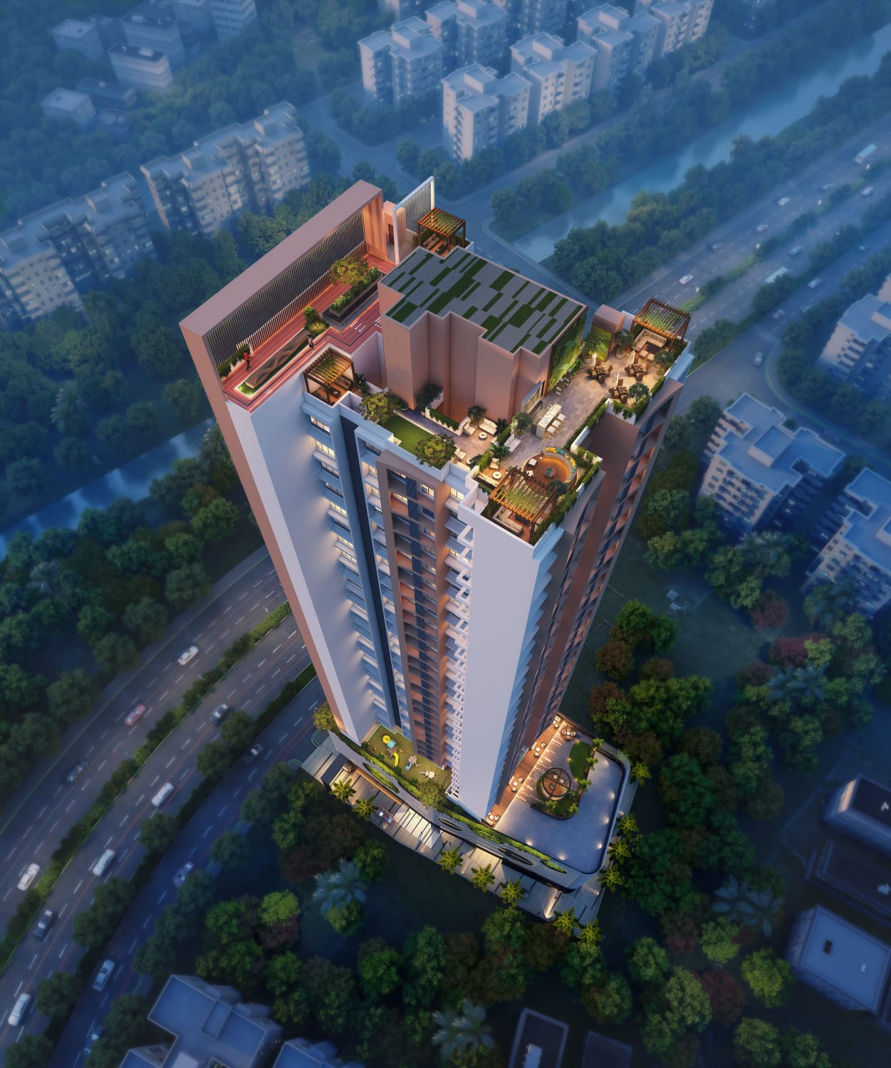 2 BHK + Pooja Room,Servant Room,Study Room,Extra Room Apartment For Sale in Ellora Rainbow Life