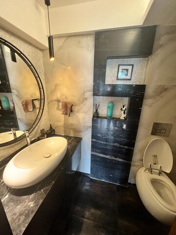 Bathroom in 2 BHK Apartment at Lokhandwala Residency, Worli – for Rent