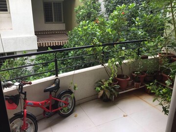 Terrace in 3 BHK Apartment at Swagat Shilp, Prabhat Road – for Rent