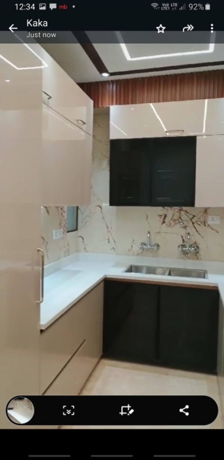 Kitchen, amar colony 2 Bedroom 900 Sq.Ft. Builder Floor In Amar Colony Delhi 8624212