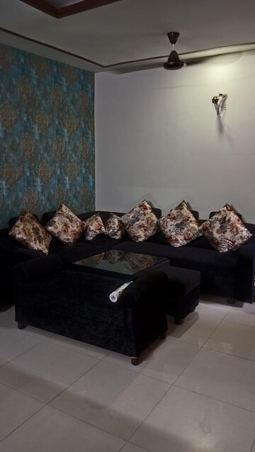 Living Room in 3 BHK Builder Floor at MS Enclave Zirakpur, Dhakoli – for Rent