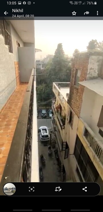 Balcony in 1 BHK Independent House at Lajpat Nagar – for Rent