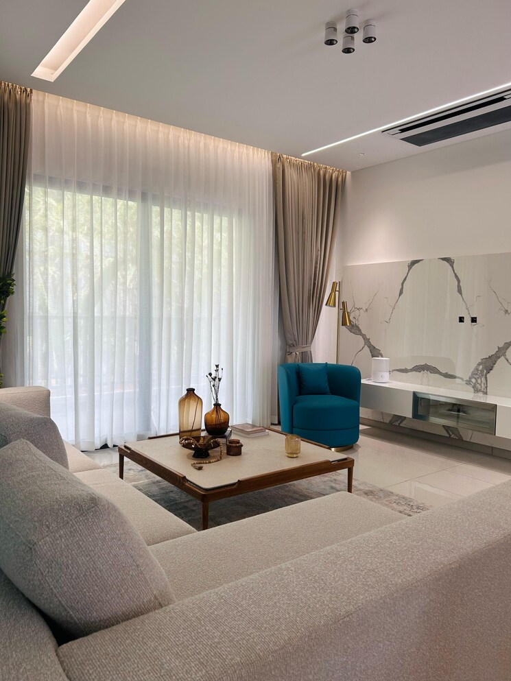 Living Room, financial district 3 Bedroom 3045 Sq.Ft. Apartment In Financial District Hyderabad 8631192