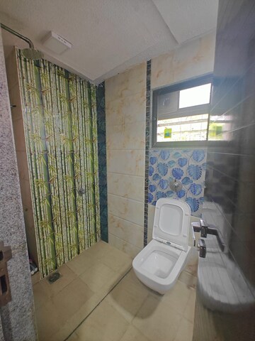 Bathroom in 3 BHK Apartment at Seawoods – for Rent