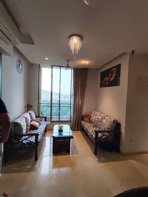 Living Room in 1.5 BHK Apartment at One Hiranandani Park, Ghodbunder Road – for Sale