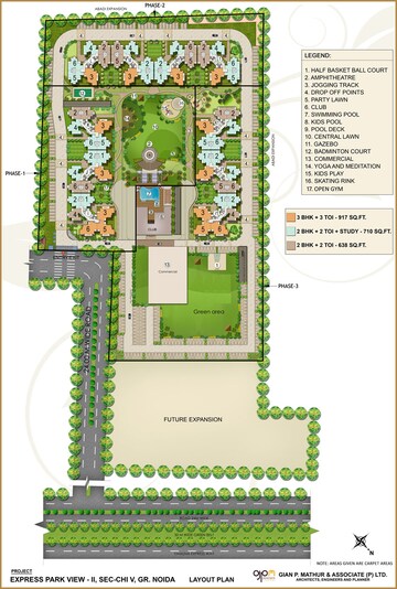 Master Plan in 2 BHK Apartment at Nimbus Express Park View - II, Chi V Greater Noida – for Sale