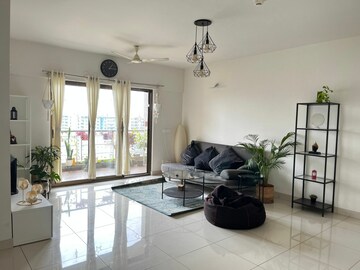 Living Room in 2 BHK Builder Floor at Paranjape Blue Ridge, Hinjewadi – for Rent