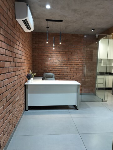 Bathroom in  Office Space at Aaron Spectra, Bodakdev – for Rent