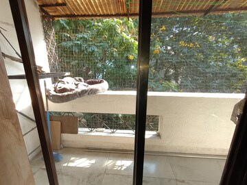Balcony in 3 BHK Apartment at Haware Fantasia, Vashi Sector 28 – for Rent