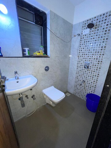 Bathroom in 2 BHK Apartment at Sahar CHS, Andheri East – for Rent
