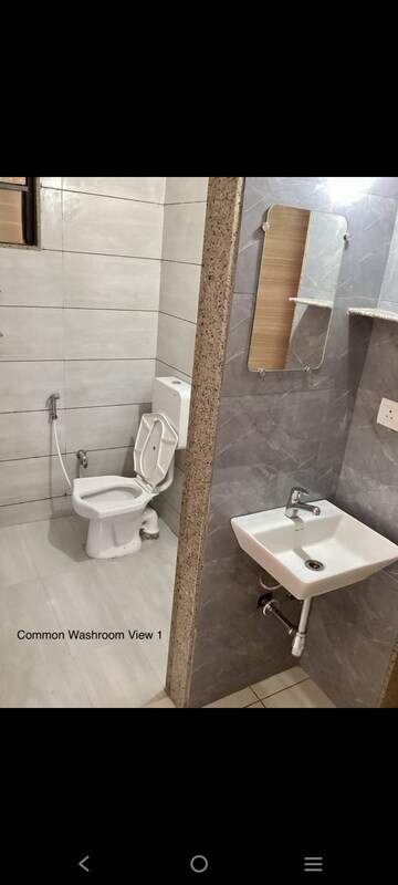 Bathroom in 3 BHK Apartment at Siddhi Aarohi Elysium, South Bopal – for Rent