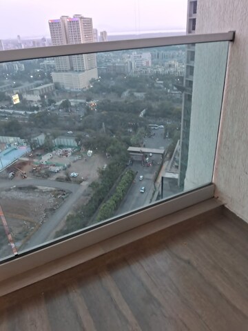 Balcony in 2 BHK Apartment at Aurum Q Residences, Ghansoli – for Rent