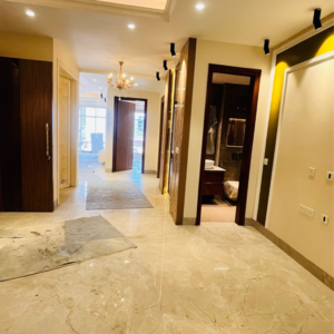 Living Room in 4 BHK Builder Floor at Ansal API Esencia, Sector 67 – for Sale