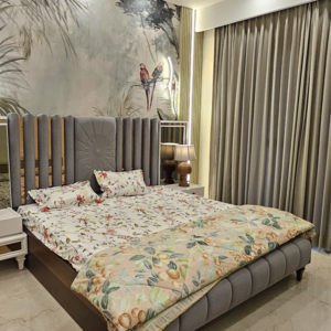 Bedroom in 4 BHK Builder Floor at Ansal API Esencia, Sector 67 – for Sale