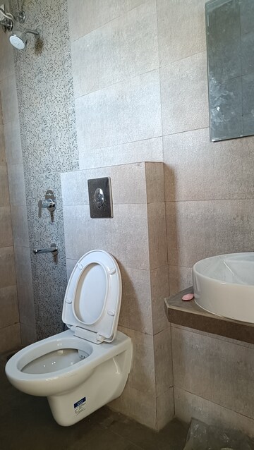 Bathroom in 2 BHK Apartment at Hiranandani Estate, Ghodbunder Road – for Rent
