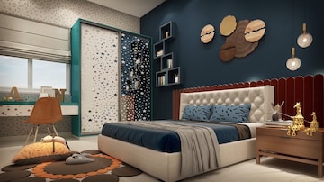 Bedroom in 3 BHK Apartment at Ramky One Odyssey, Narsingi – for Sale